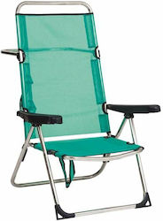 Alco Καρέκλα Παραλίας Πράσινη 65x60x100εκ.