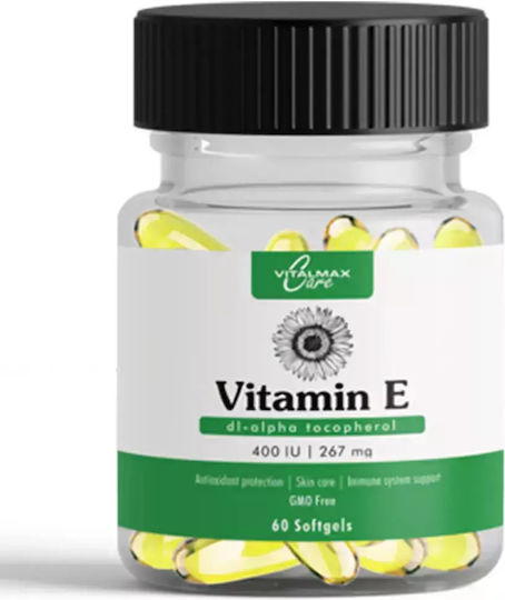 Vitalmaxx Vitamin E Vitamin for the Skin & Antioxidant Action 400iu 267mg 60 softgels