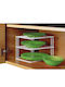 Metaltex Metallische Tischspiel Basis Silos 25x25x19cm Silber