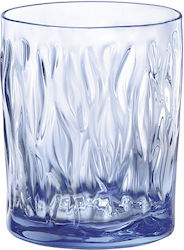 Bormioli Rocco Wind Σετ Ποτήρια Νερού από Γυαλί Μπλε 300ml 6τμχ