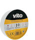 Vito Tools Μονωτική Ταινία 15mm x 10m Λευκή