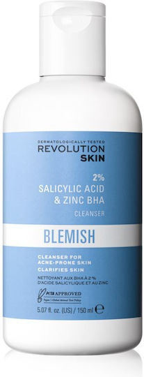 Revolution Beauty Blemish Γαλάκτωμα Καθαρισμού Προσώπου για Ακνεϊκές Επιδερμίδες 150ml