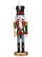 Best For Life Philosophy Nutcracker de Crăciun Lemn Verde Înălțime 25cm.