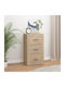 Drawers Storage Wooden with 3 Drawers L40xW33xH70cm