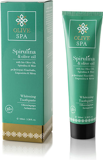 OliveSpa Spirulina & Olive Oil Toothpaste for Whitening 100ml