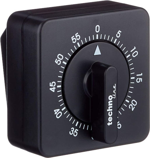 Technoline Countdown Analog Kitchen Timer Black