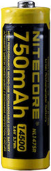 NiteCore NL1475R 14500 750mAh 3,6V 1 Stück Wiederaufladbare Batterien