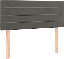 vidaXL Fabric Bed Headboard Dark Gray 100x78cm