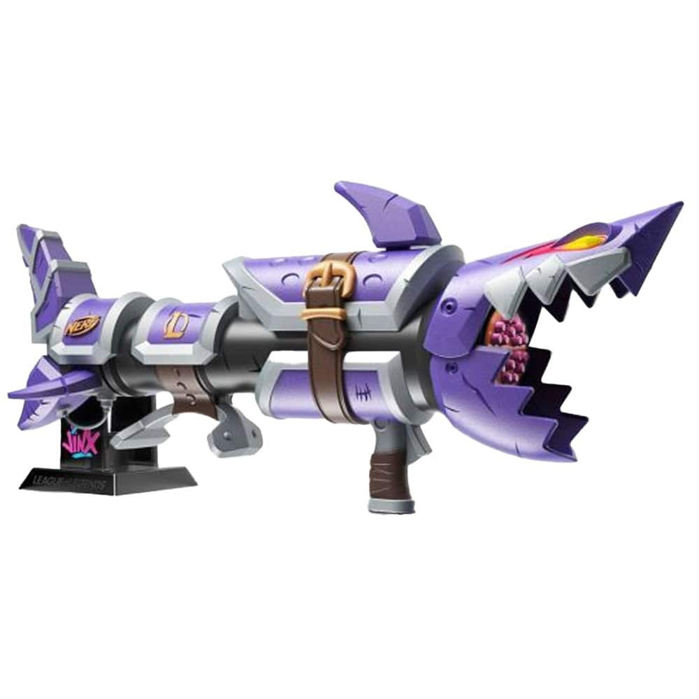 Nerf Lansator League of Legends Jinx Fishbones pentru 12++ Ani
