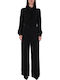 Women's Long-sleeved One-piece Suit Black