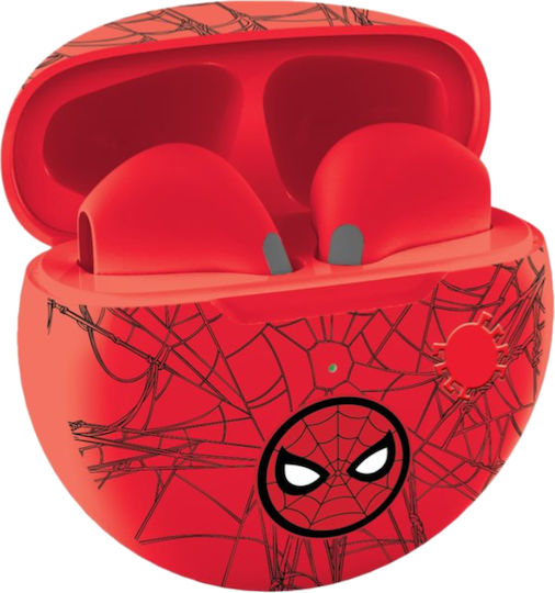 Lexibook Earbud Bluetooth Handsfree Ακουστικά με Θήκη Φόρτισης Spiderman