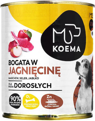 Koema Canned Wet Dog Food with Lamb 1 x 800gr