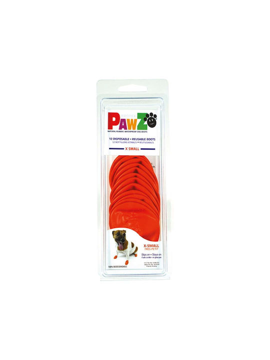 Pawz Pawz Shoes Dog Orange Booties in Orange Color