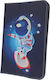 Cosmonaut Klappdeckel Synthetisches Leder Marineblau (Universal 10" -> Universell 10 Zoll)