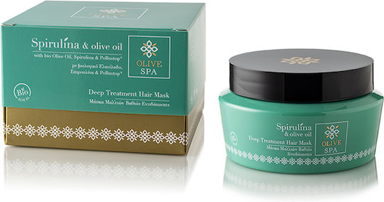 OliveSpa Spirulina & Olive Oil Hair Mask For Hydration With Keratin 250ml