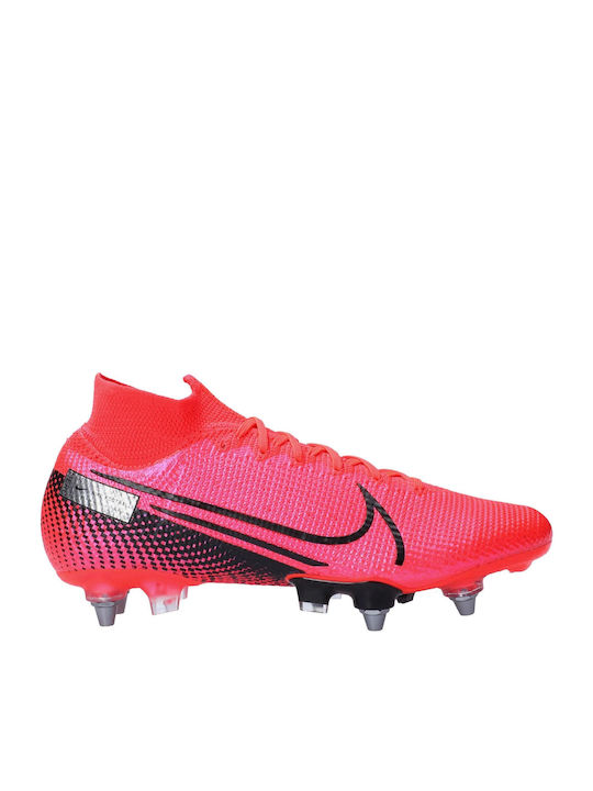 Nike Mercurial Superfly 7 Elite Pro SG Ψηλά Ποδοσφαιρικά Παπούτσια με Τάπες Κόκκινα