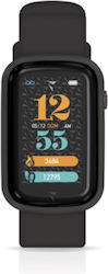 Techmade Steps Smartwatch με Παλμογράφο (Μαύρο)