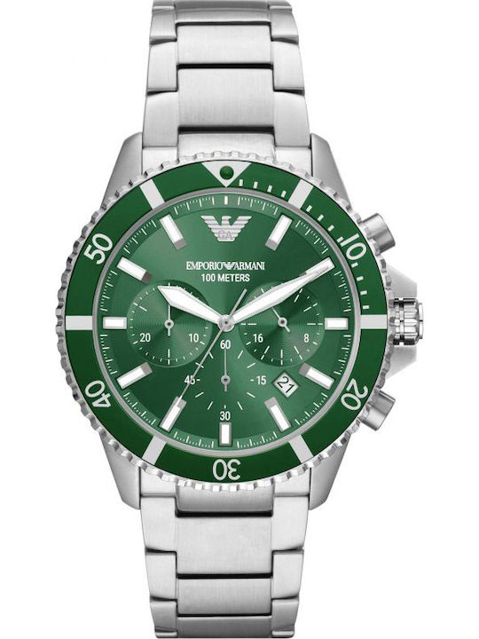 Emporio Armani Ceas Barbatesc 43mm Cronograf Cu Baterie Cu Curea
