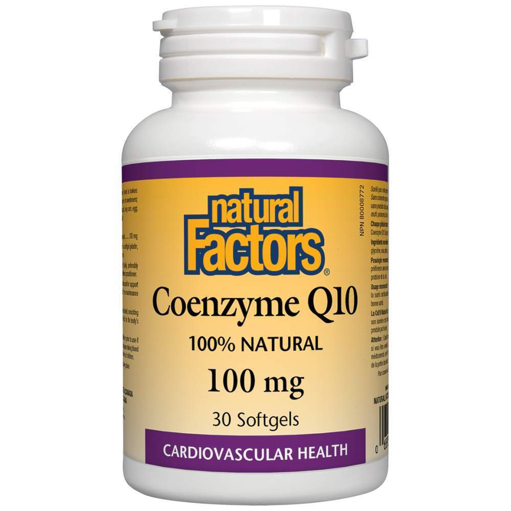 Natural Factors Coenzyme Q10 100mg 30 μαλακές κάψουλες
