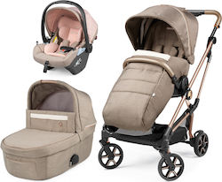 Peg Perego Vivace SLK Modular 3 in 1 Adjustable 3 in 1 Baby Stroller Suitable for Newborn Mon Amour 9.4kg 02827BA36PI29