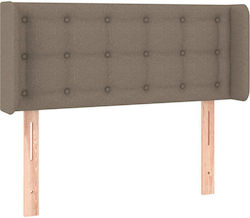 vidaXL Fabric Bed Headboard Taupe 103x88cm