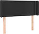 vidaXL Black Faux Leather Bed Headboard 103x88 cm