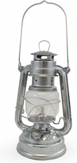 Origin Outdoors Hurricane Laterne Benzin für Camping mit Taschenlampe Silber