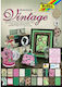 Folia Χαρτόνι Vintage σε Μπλοκ 20 Φύλλων 24x34εκ.