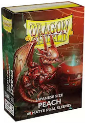 Dragon Shield Peach Card Sleeves Japanese Size ...