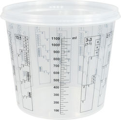 Finopack Tp-1400-lid Transparent Lid Paint Container Mixing Marking 1400ml