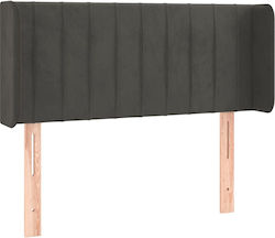 vidaXL Fabric Bed Headboard Dark Gray 103x88cm