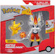 Jazwares Cinderace & Pikachu Pokemon Pentru Vârsta 4+ Ani Diverse Modele