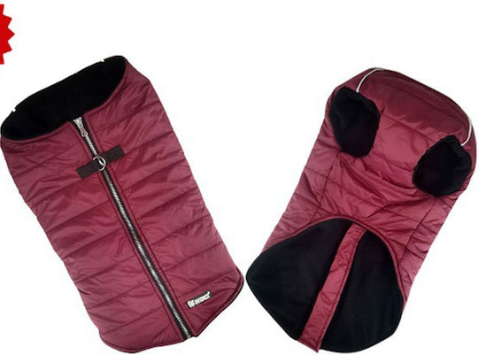 Pet Interest Puffer Vest Кучешки палта Флийс / Водоустойчиво / Ветроустойчиво Червен Large с дължина на гръбчето 39 см. 52208