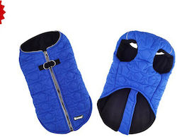 Pet Interest Zipper Vest Stars Μπουφάν Σκύλου Αντιανεμικό σε Μπλε χρώμα XL 48cm