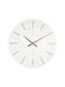 Bizzotto Wall Clock Wooden White Ø60cm