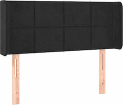 vidaXL Fabric Bed Headboard Black 103x88cm