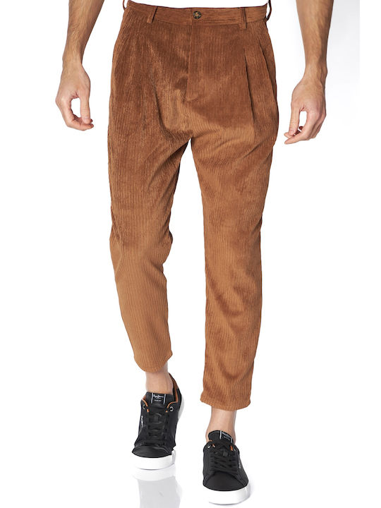 Vittorio Artist Men's Trousers Elastic Brown