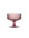 HFA Drops Ice Cream Serving Bowl Round Glass Purple with Diameter 10cm 6pcs 5423706