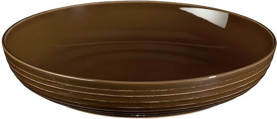 Espiel Terra Porcelain Salad Bowl Brown 28.4x28.4x5.4cm 2pcs