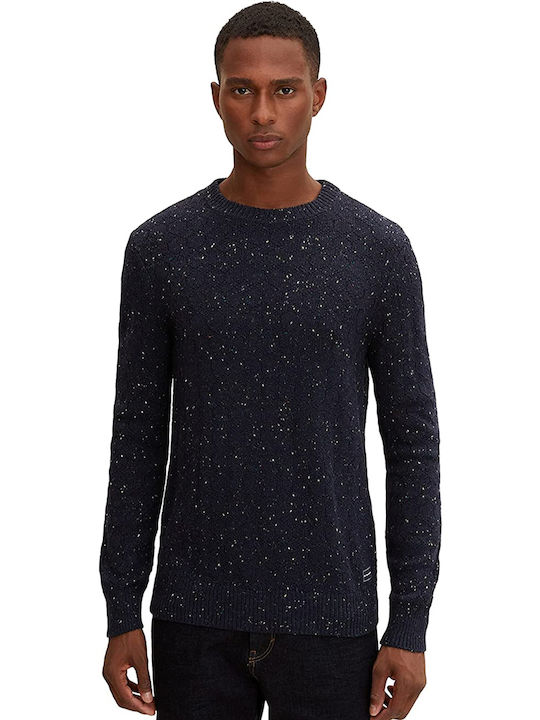 Tom Tailor Men's Long Sleeve Sweater Navy Blue