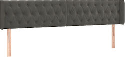 vidaXL Bed Headboard made of Fabric Dark Gray 183x16x78cm