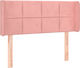 vidaXL Stoff Kopfstütze für Betten Rosa 83x88cm