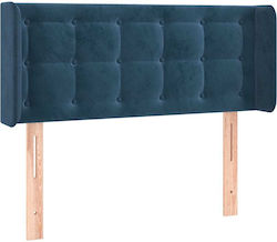 vidaXL Bed Headboard made of Fabric Dark Blue 93x16x78cm