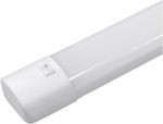 Adeleq Μοντέρνο Φωτιστικό Τοίχου με Ενσωματωμένο LED και Φυσικό Λευκό Φως σε Λευκό Χρώμα Πλάτους 150cm