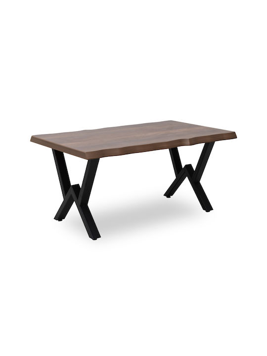 Walter Rectangular Wooden Coffee Table Walnut L100xW60xH45cm