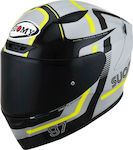 Suomy Track-1 Design 03 Ninety Seven Full Face Helmet ECE 22.06 1350gr Gray / Yellow