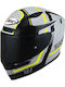 Suomy Track-1 Design 03 Ninety Seven Full Face Helmet ECE 22.06 1350gr Gray / Yellow