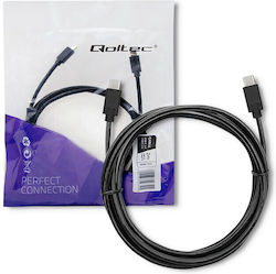 Qoltec USB 3.1 USB-C male - USB-C 2.5m (52352) Qoltec USB 3.1 USB-C male - USB-C 2.5m (52352)