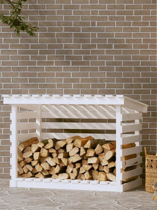 vidaXL Hölzernes Box Holzlagerung 108x73x79cm Weiß