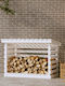 vidaXL Hölzernes Box Holzlagerung 108x73x79cm Weiß